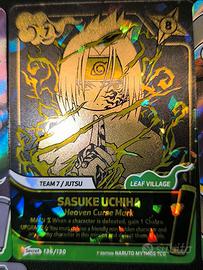 Naruto Mythos TCG Secret 136/130 Sasuke Uchiha