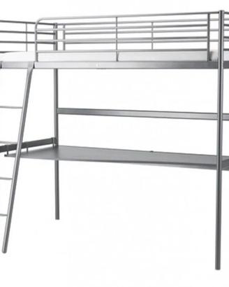 Letto Ikea Svarta di metallo grigio scuro