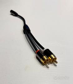 Cavo adattatore fa jack 3,5 mm a rca