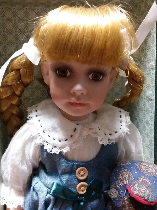 Bambola Pagliaccio In Porcellana 18 Cm – Collezione Fine, Fatta A Mano, Perfetta Per Halloween E Decorazioni