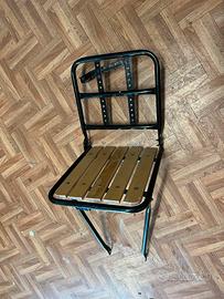 Portapacchi in legno per bicicletta