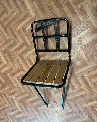 Portapacchi in legno per bicicletta