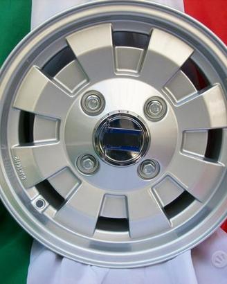 Cerchi lancia fulvia 6x14 cd28 style compresi bull