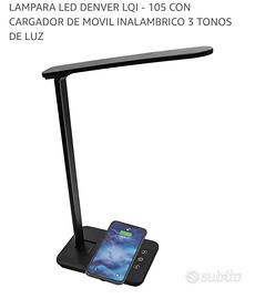 Lampada tavolo con carica cellulare