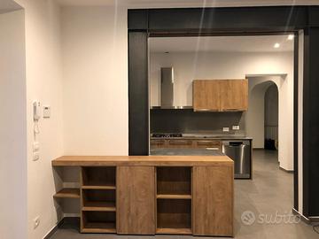 cucina legno e acciaio