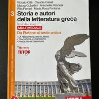 Libro scolastico di letteratura greca