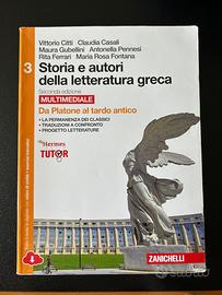 Libro scolastico di letteratura greca
