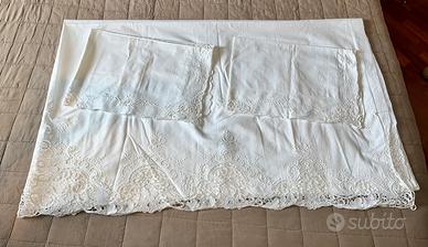 Lenzuolo merletto Antico set