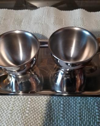 Duetto caffè in acciaio