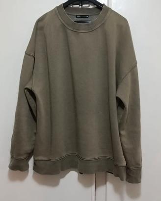 Felpa Zara, cachi, taglia L unisex