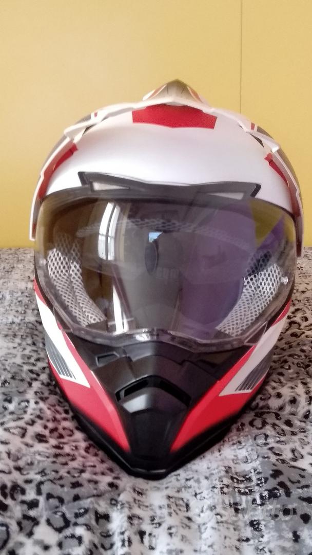 Casco Integrale Moto A-Pro Touring - Visiera Parasole E Colore Fluo Per Sicurezza - Foto 2