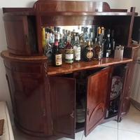 Servante in legno massello, con specchio 