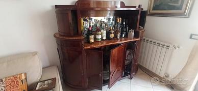 Servante in legno massello, con specchio 