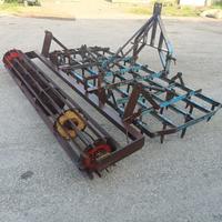 erpice a denti fissi Marolin con rullo da 2,40m