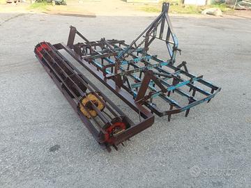 erpice a denti fissi Marolin con rullo da 2,40m