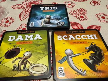 Giochi tascabili Magnetic Line: Tris Dama Scacchi