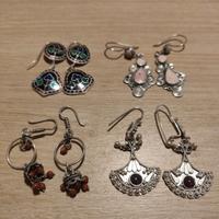 orecchini in argento provenienza africa