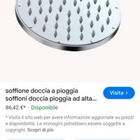 soffione doccia con asta
