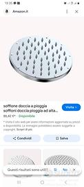 soffione doccia con asta