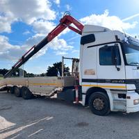 Carrellone camion motrice 3 assi con gru