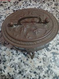 portagioie antico in ottone 