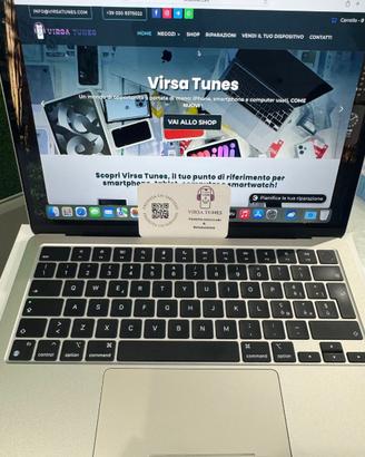 MacBook Air 13 2022 13 pollici M2 256-8GB usato