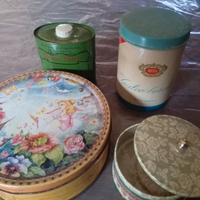 Scatole in latta, vintage