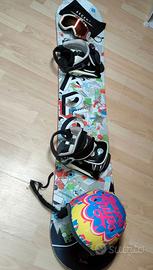 Tavola snowboard APO Blend con attacchi e accessor