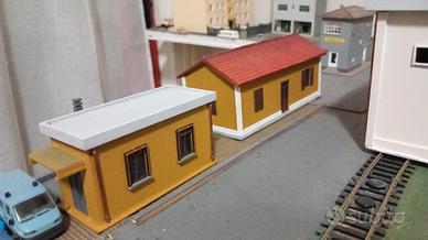 fs treni edifici plastico ferroviario 1:87 Ho.