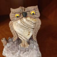 Gufetto per incenso in pietra di ametista