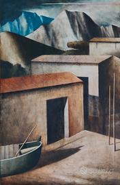 Marcello Scuffi olio su tela 