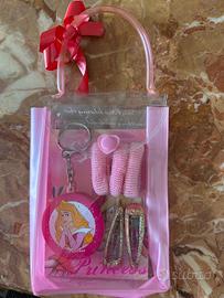 Princess sacchetto rosa asorpresa con portachiavi