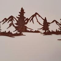 Decorazione da parete in corten