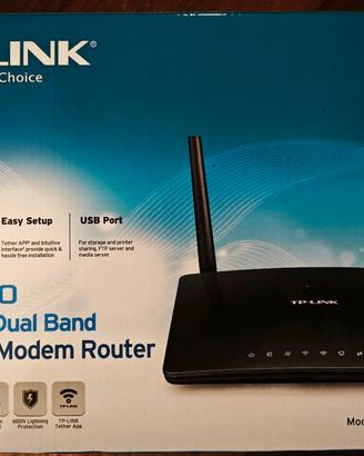 Modem Router TP LINK AC1200 MBPS DUAL BAND