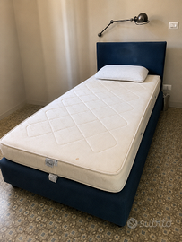 Letto singolo Flou 100x200 con rete e materasso