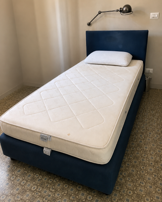 Letto singolo Flou 100x200 con rete e materasso