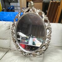 specchio colore argento stile barocco