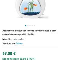 Acquario nobleza 4 litri