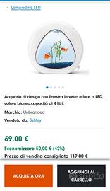 Acquario nobleza 4 litri