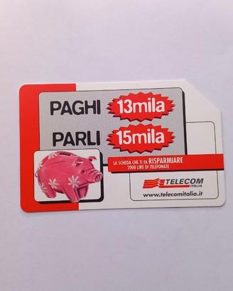 Scheda telefonica Telecom