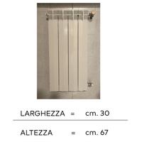 Termosifoni/Radiatori in alluminio. Senza valvole
