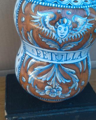 vaso da farmacista firmato Deruta in ceramica