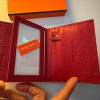 Portafoglio mascile rosso campo marzio nuovo