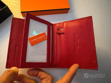 Portafoglio mascile rosso campo marzio nuovo