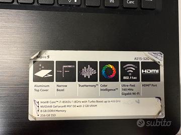 PC Acer Aspire 5 A515-52G-73LG