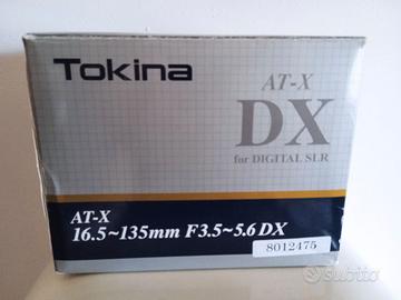 Tokina AT-X 16.5-135mm montaggio Nikon Come Nuovo