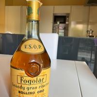Fogolar brandy gran riserva bollino oro anni 60-70