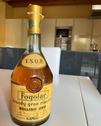 Fogolar brandy gran riserva bollino oro anni 60-70