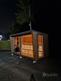 Sauna finlandese isolata – Modello Jazz Struttura