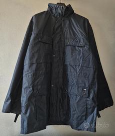 Giaccone impermeabile uomo blu